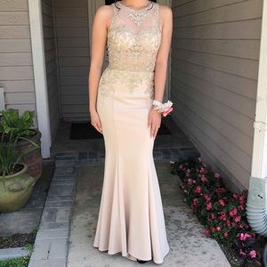 Champagne Prom Dress